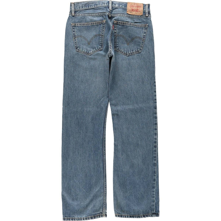 Levi's 505 Straight Fit Tapered Denim Pants, Men's, Size W32 cotton blue type Vintage Second Hand