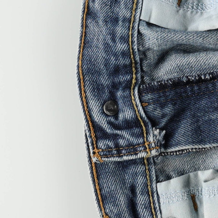 Levi's 505 Straight Fit Tapered Denim Pants, Men's, Size W32 cotton blue type Vintage Second Hand