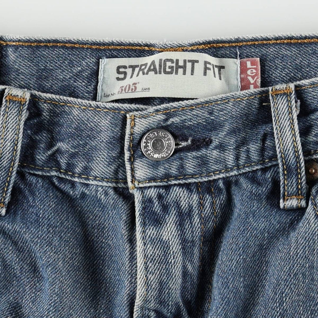 Levi's 505 Straight Fit Tapered Denim Pants, Men's, Size W32 cotton blue type Vintage Second Hand