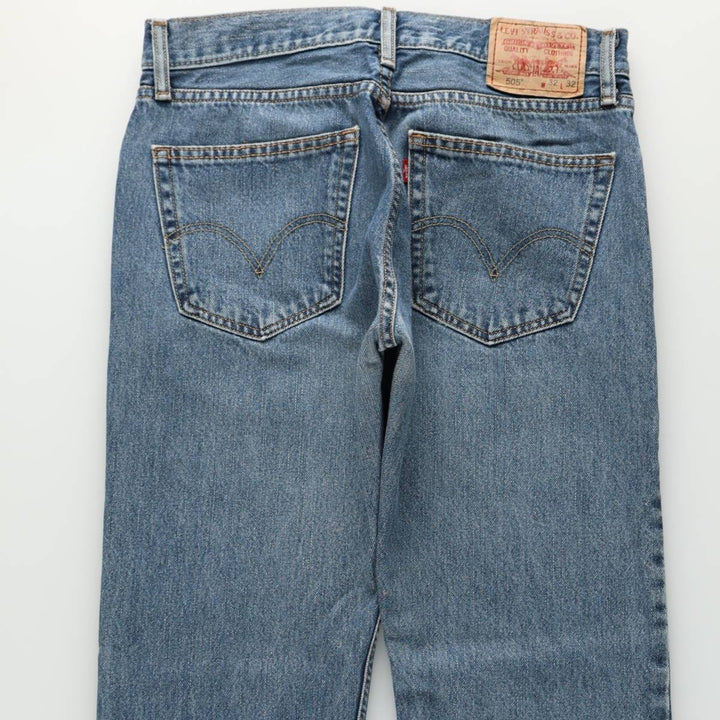 Levi's 505 Straight Fit Tapered Denim Pants, Men's, Size W32 cotton blue type Vintage Second Hand