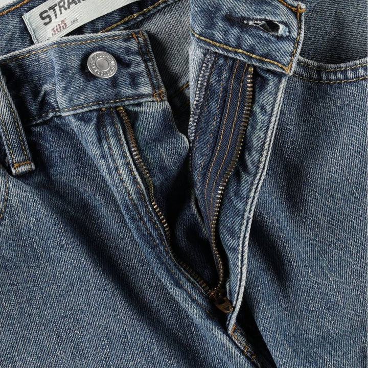 Levi's 505 Straight Fit Tapered Denim Pants, Men's, Size W32 cotton blue type Vintage Second Hand