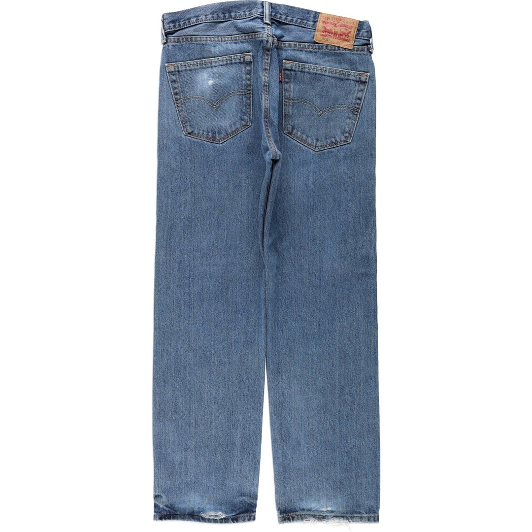 Levi's tapered denim pants for men, size w34 cotton blue type Vintage Second Hand