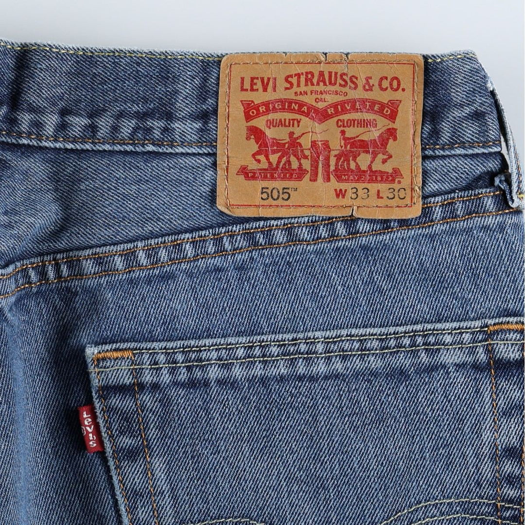 Levi's tapered denim pants for men, size w34 cotton blue type Vintage Second Hand