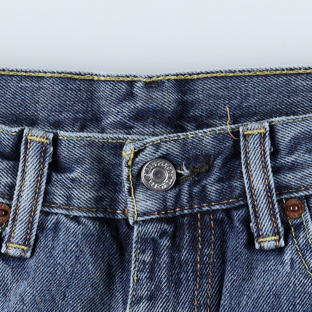 Levi's tapered denim pants for men, size w34 cotton blue type Vintage Second Hand