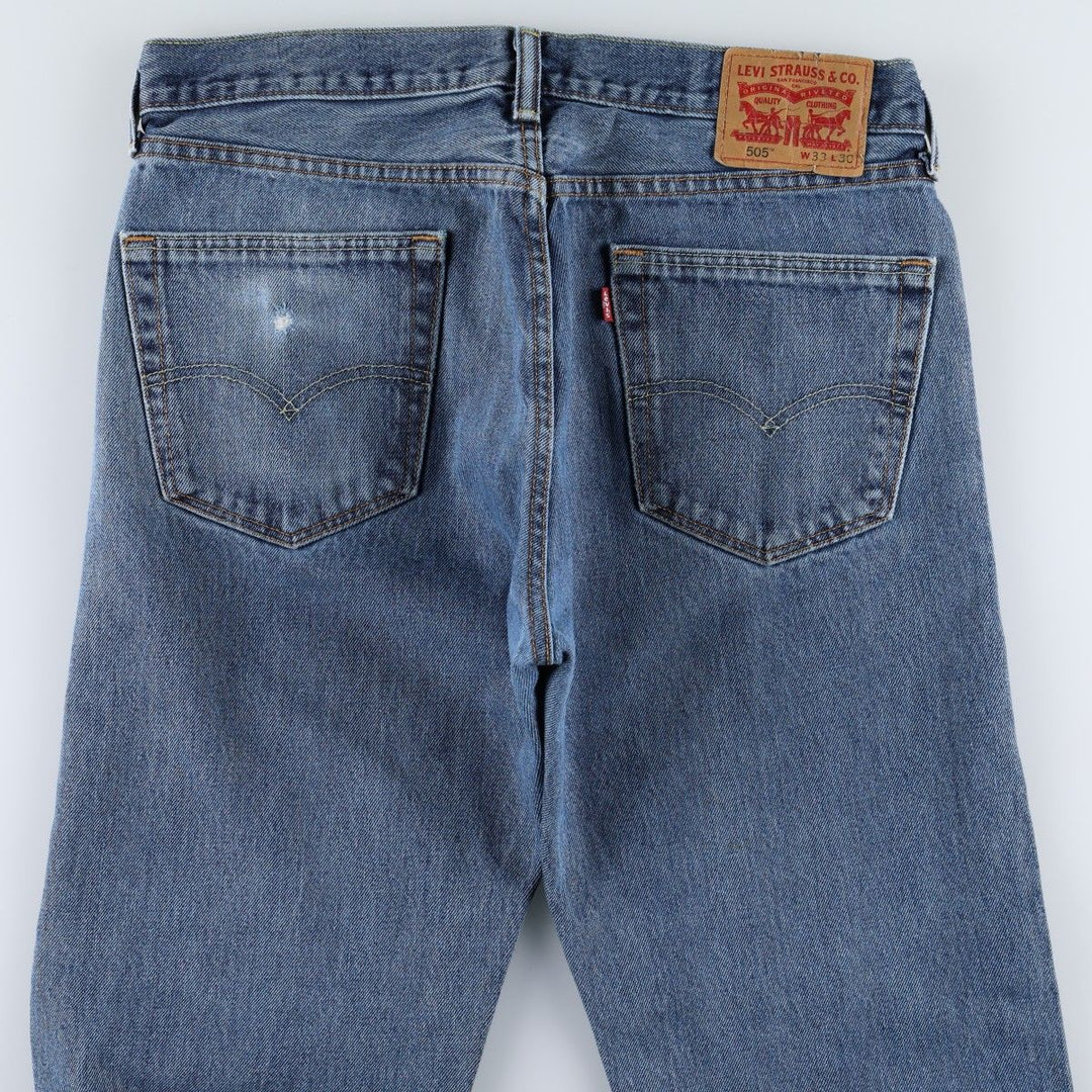 Levi's tapered denim pants for men, size w34 cotton blue type Vintage Second Hand