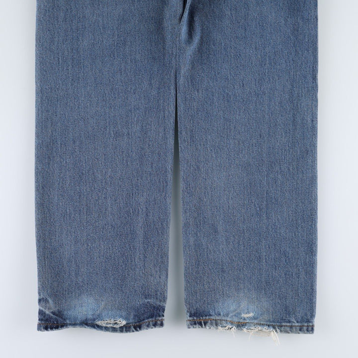 Levi's tapered denim pants for men, size w34 cotton blue type Vintage Second Hand