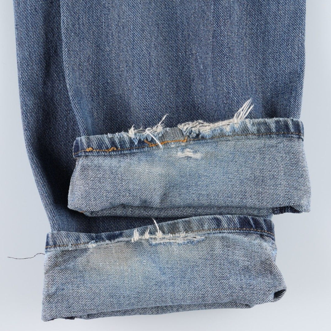 Levi's tapered denim pants for men, size w34 cotton blue type Vintage Second Hand