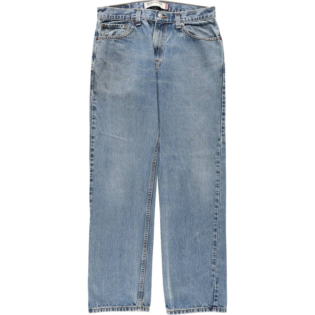 Levi's 505 REGULAR FIT tapered denim pants for men, size w32 cotton blue type Vintage Second Hand