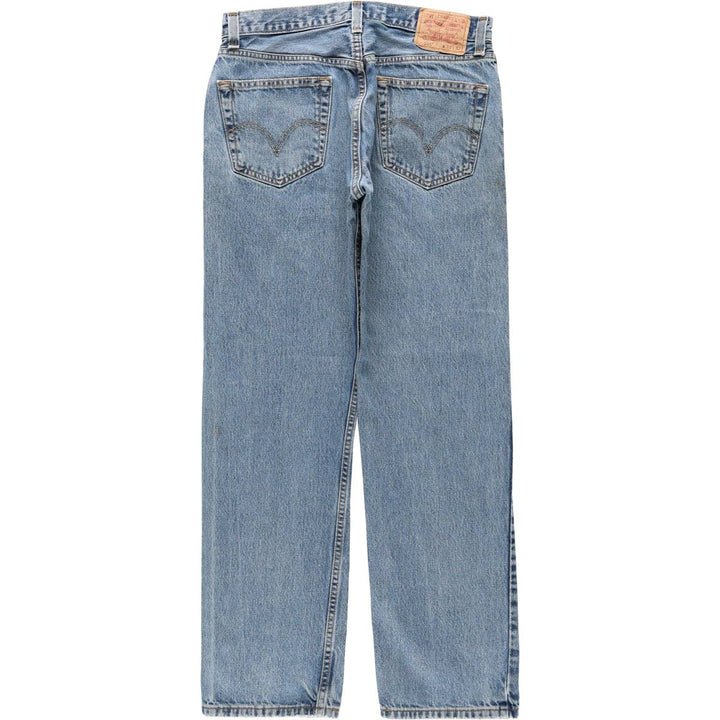 Levi's 505 REGULAR FIT tapered denim pants for men, size w32 cotton blue type Vintage Second Hand