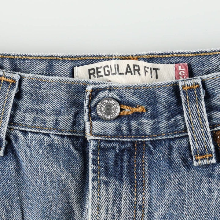 Levi's 505 REGULAR FIT tapered denim pants for men, size w32 cotton blue type Vintage Second Hand
