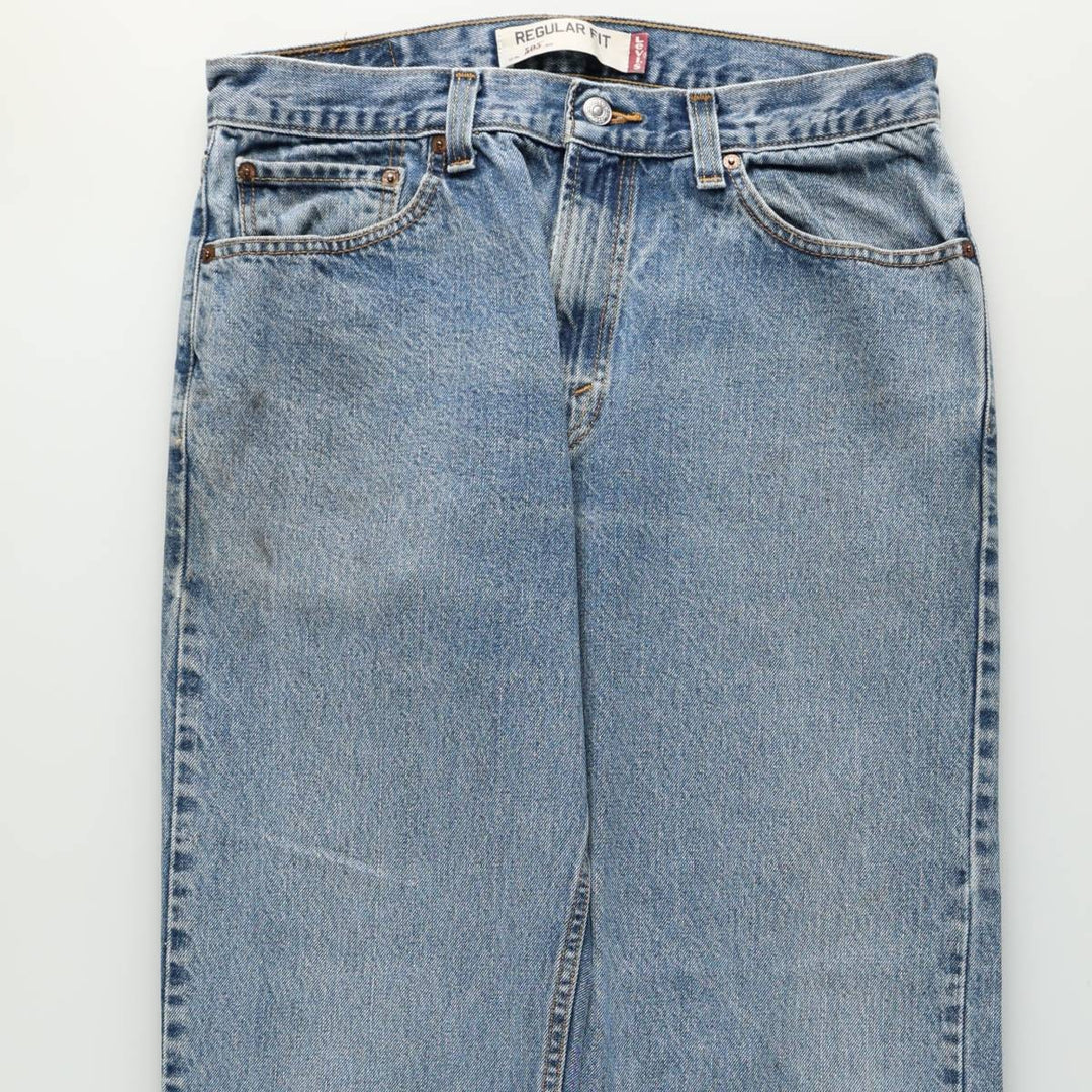 Levi's 505 REGULAR FIT tapered denim pants for men, size w32 cotton blue type Vintage Second Hand