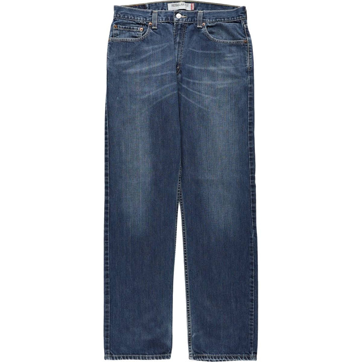Levi's 505 REGULAR FIT tapered denim pants for men, size w34 cotton blue type Vintage Second Hand