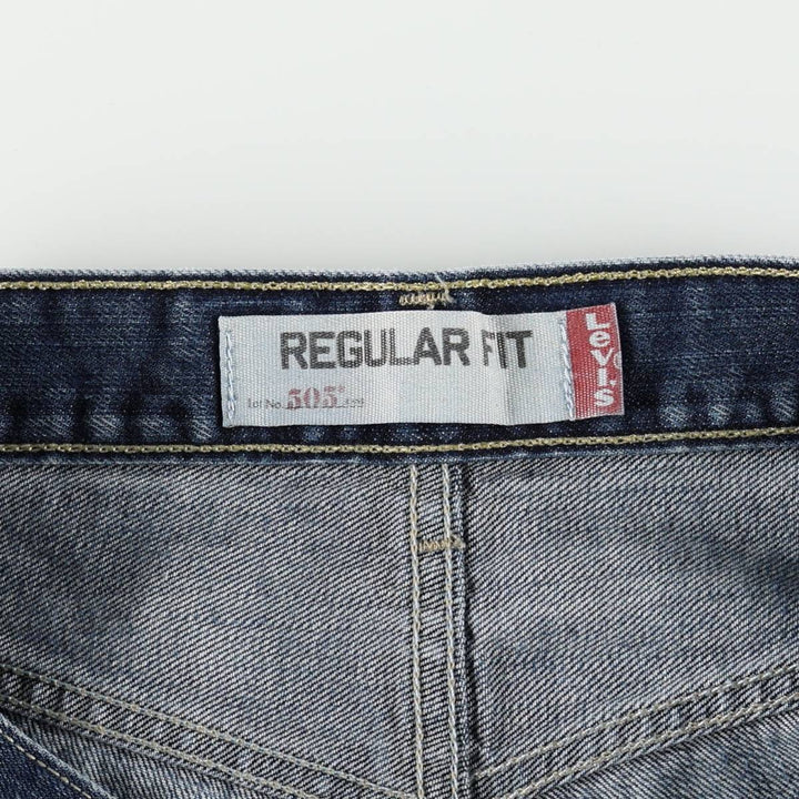 Levi's 505 REGULAR FIT tapered denim pants for men, size w34 cotton blue type Vintage Second Hand