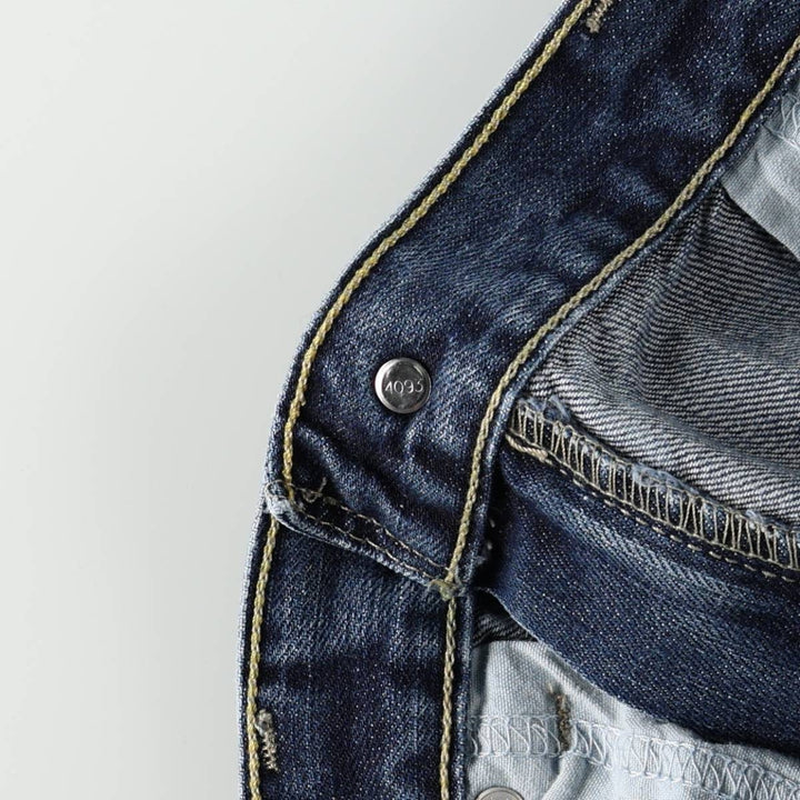 Levi's 505 REGULAR FIT tapered denim pants for men, size w34 cotton blue type Vintage Second Hand