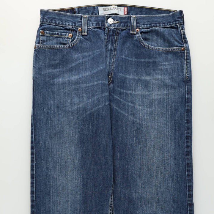 Levi's 505 REGULAR FIT tapered denim pants for men, size w34 cotton blue type Vintage Second Hand