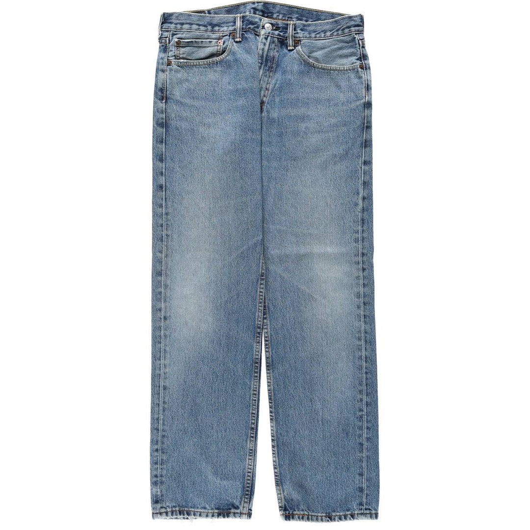 Levi's 505 tapered denim pants for men, size W34 cotton blue type Vintage Second Hand