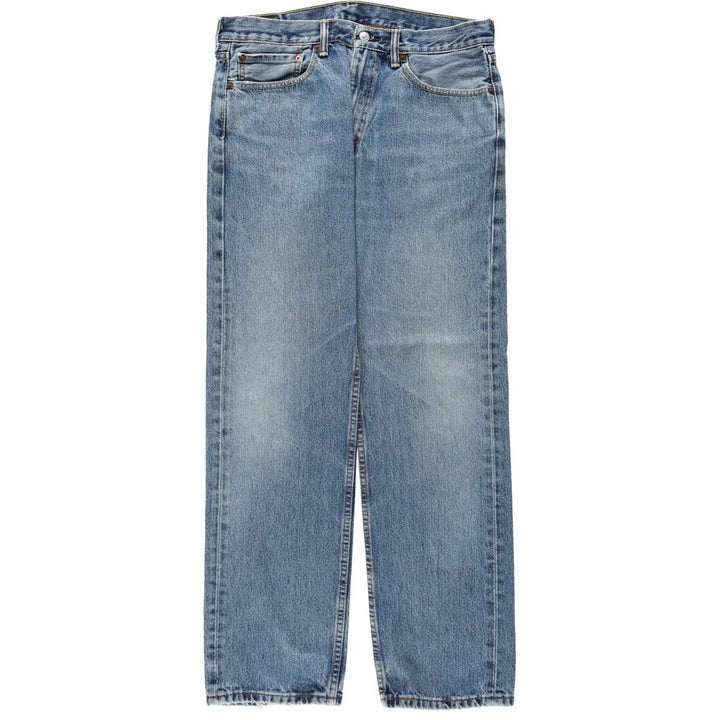 Levi's 505 tapered denim pants for men, size W34 cotton blue type Vintage Second Hand