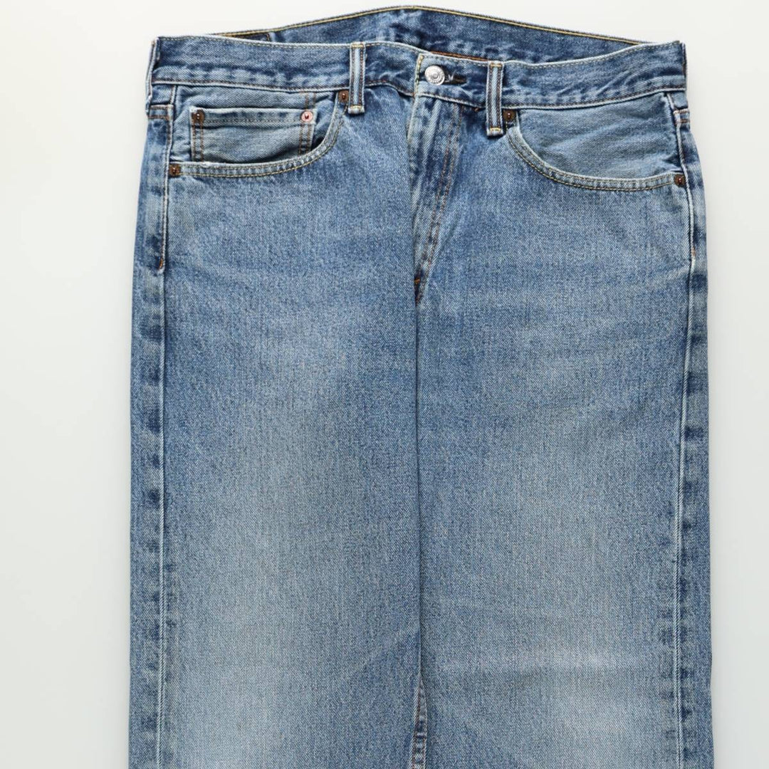 Levi's 505 tapered denim pants for men, size W34 cotton blue type Vintage Second Hand
