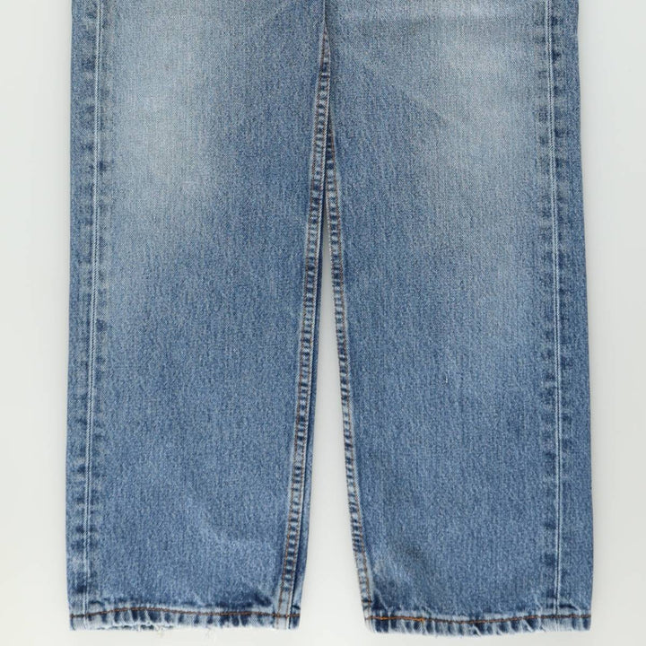 Levi's 505 tapered denim pants for men, size W34 cotton blue type Vintage Second Hand