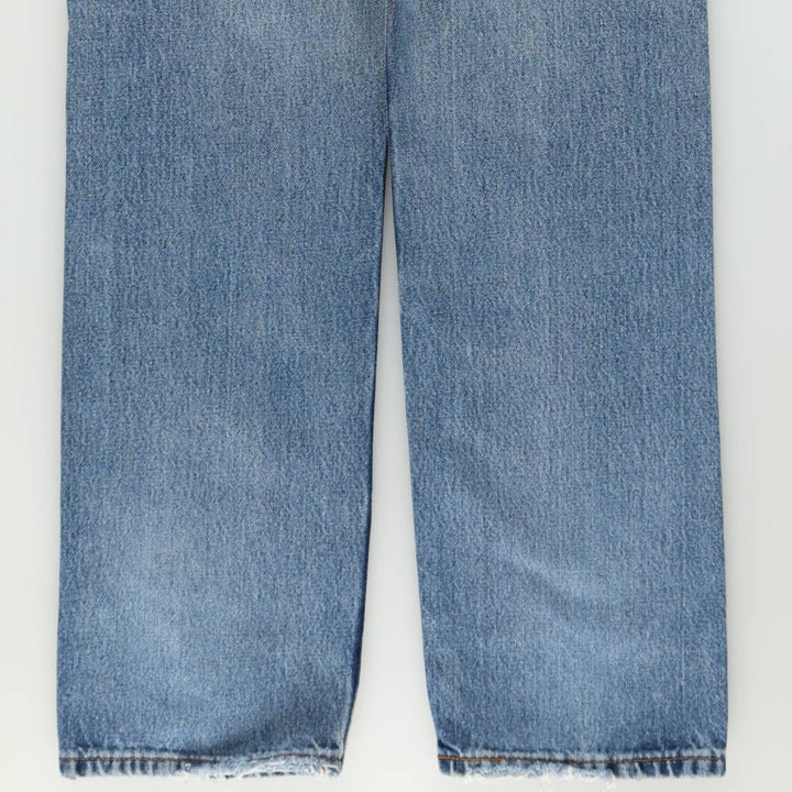 Levi's 505 tapered denim pants for men, size W34 cotton blue type Vintage Second Hand