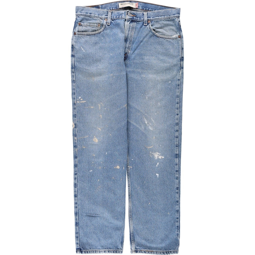 Levi's 505 REGULAR FIT tapered denim pants for men, size w36 cotton blue type Vintage Second Hand