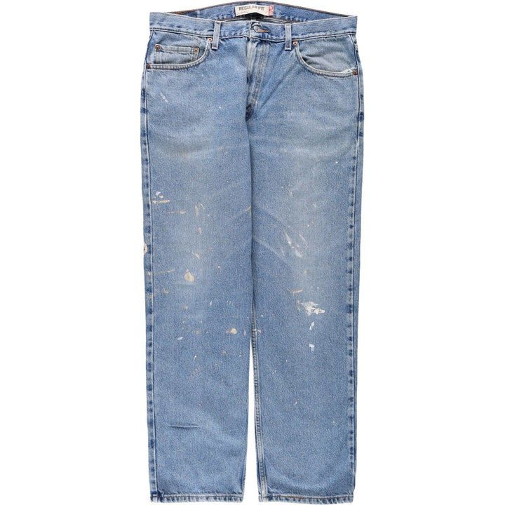 Levi's 505 REGULAR FIT tapered denim pants for men, size w36 cotton blue type Vintage Second Hand