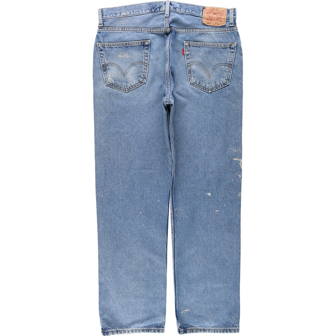 Levi's 505 REGULAR FIT tapered denim pants for men, size w36 cotton blue type Vintage Second Hand