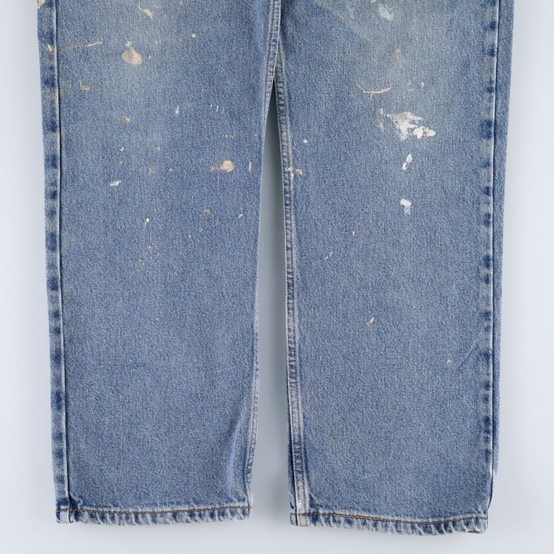Levi's 505 REGULAR FIT tapered denim pants for men, size w36 cotton blue type Vintage Second Hand