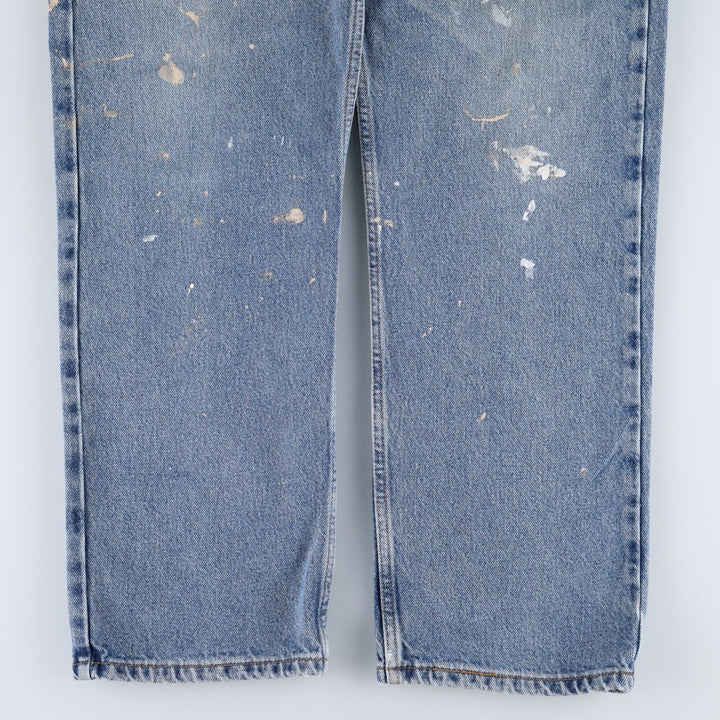 Levi's 505 REGULAR FIT tapered denim pants for men, size w36 cotton blue type Vintage Second Hand