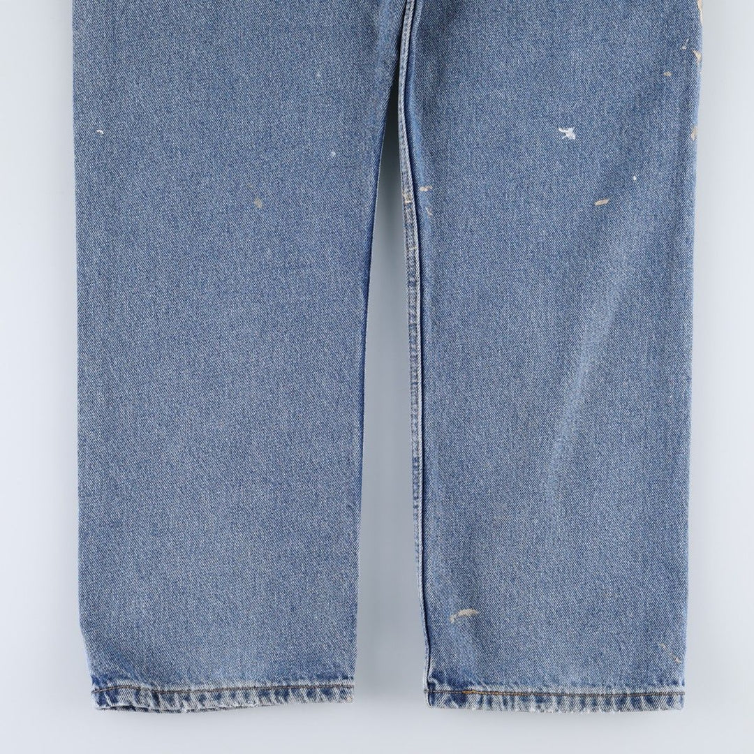 Levi's 505 REGULAR FIT tapered denim pants for men, size w36 cotton blue type Vintage Second Hand