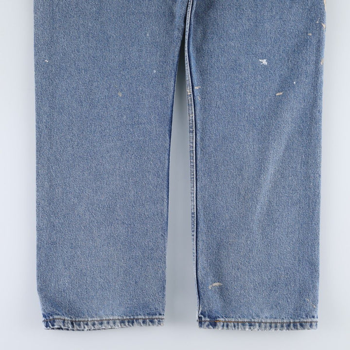 Levi's 505 REGULAR FIT tapered denim pants for men, size w36 cotton blue type Vintage Second Hand