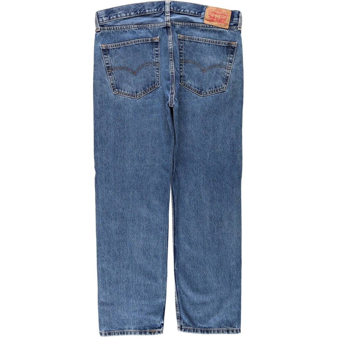 Levi's 505 tapered denim pants for men, size w37 cotton blue type Vintage Second Hand