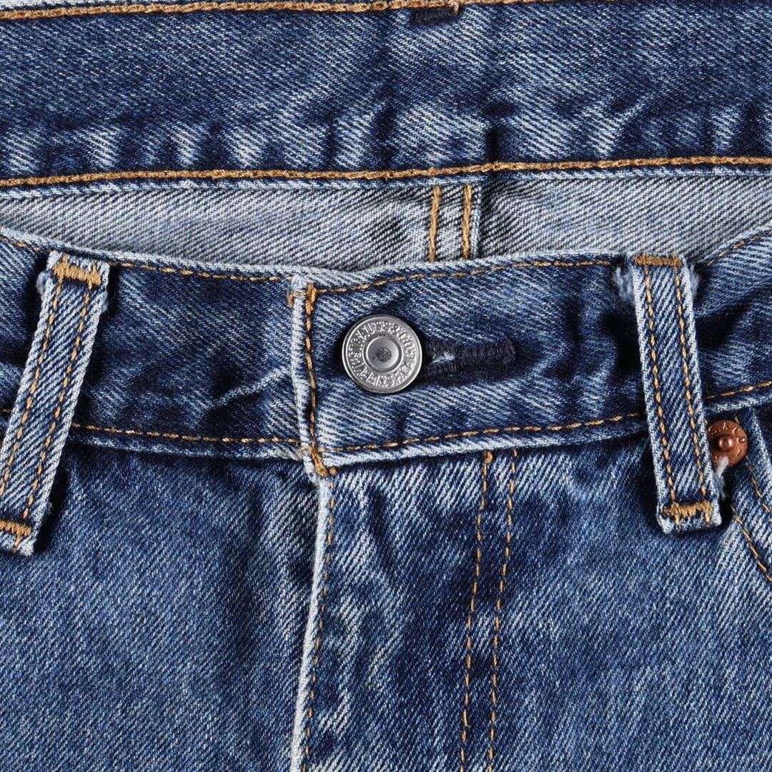 Levi's 505 tapered denim pants for men, size w37 cotton blue type Vintage Second Hand