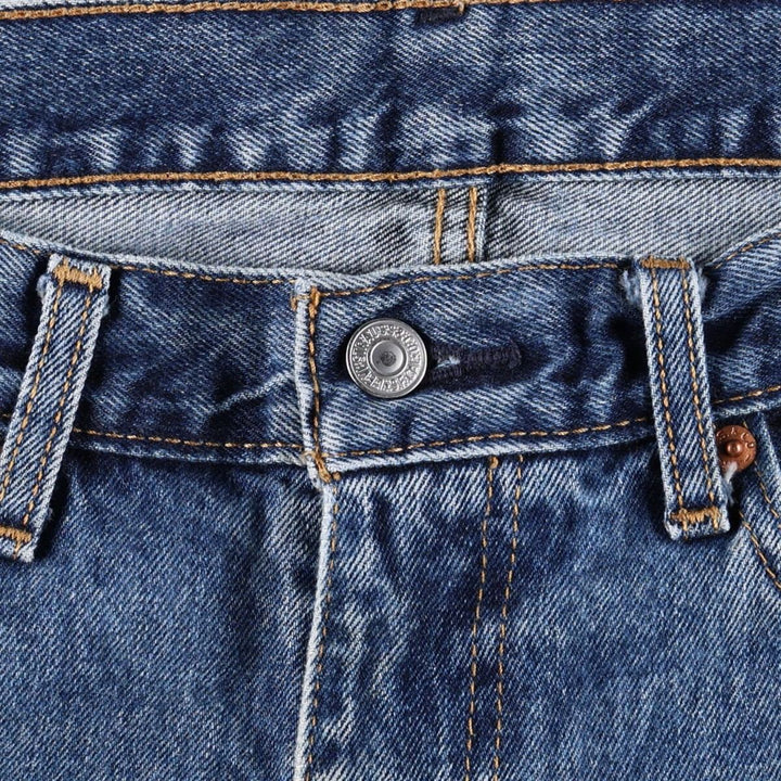 Levi's 505 tapered denim pants for men, size w37 cotton blue type Vintage Second Hand