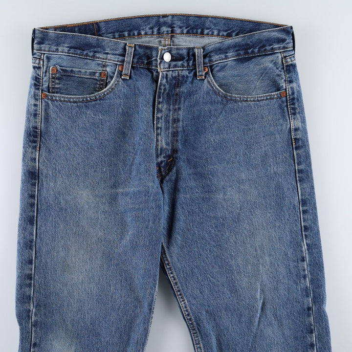 Levi's 505 tapered denim pants for men, size w37 cotton blue type Vintage Second Hand