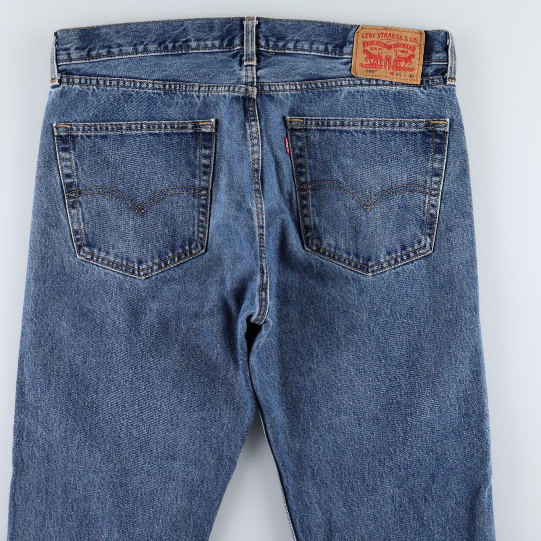 Levi's 505 tapered denim pants for men, size w37 cotton blue type Vintage Second Hand