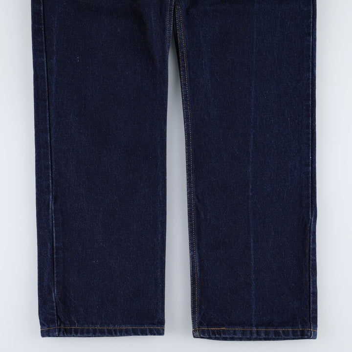 Dark navy Levi's 505 Regular Fit Tapered Denim Pants, Men's W33 equivalent. cotton Navy blue Vintage Second Hand