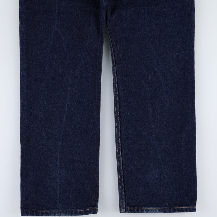 Dark navy Levi's 505 Regular Fit Tapered Denim Pants, Men's W33 equivalent. cotton Navy blue Vintage Second Hand
