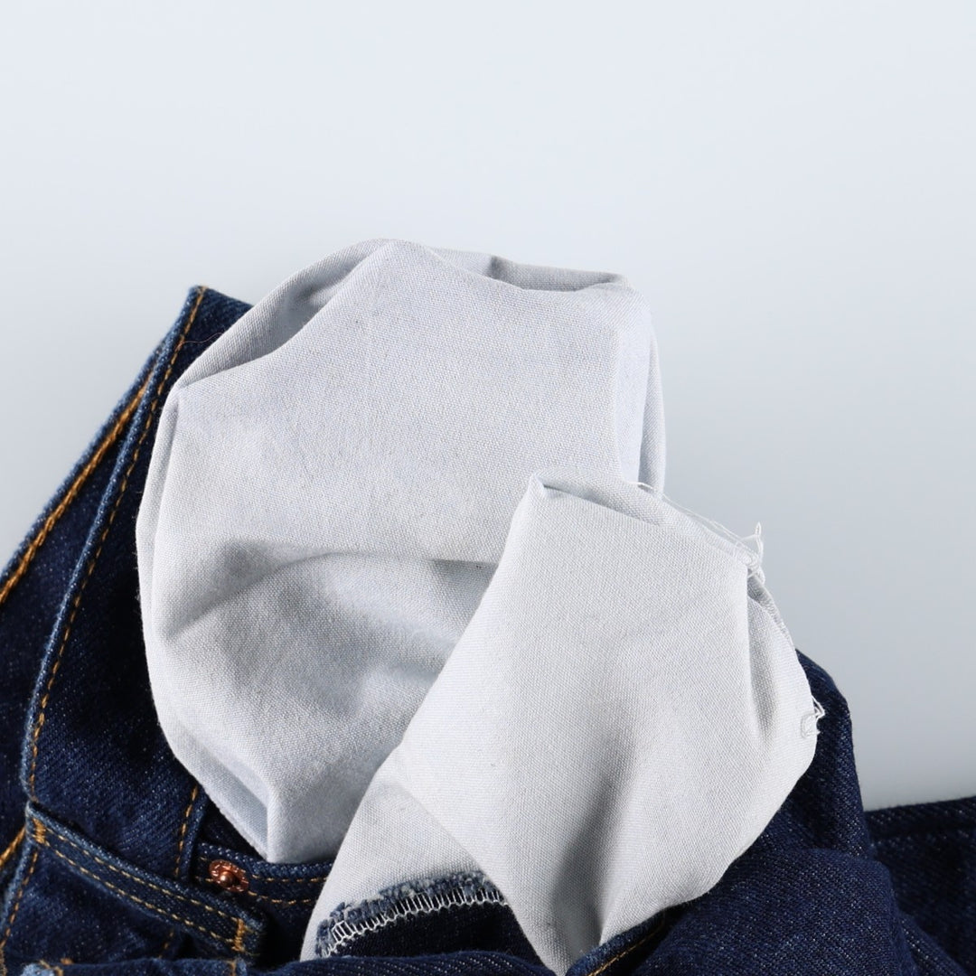 Dark navy Levi's 505 Regular Fit Tapered Denim Pants, Men's W33 equivalent. cotton Navy blue Vintage Second Hand
