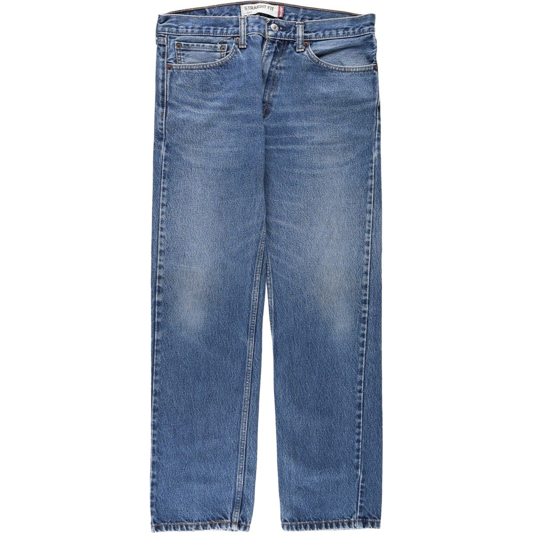 Levi's 505 STRAIGHT FIT tapered denim pants for men, size w36 cotton blue type Vintage Second Hand