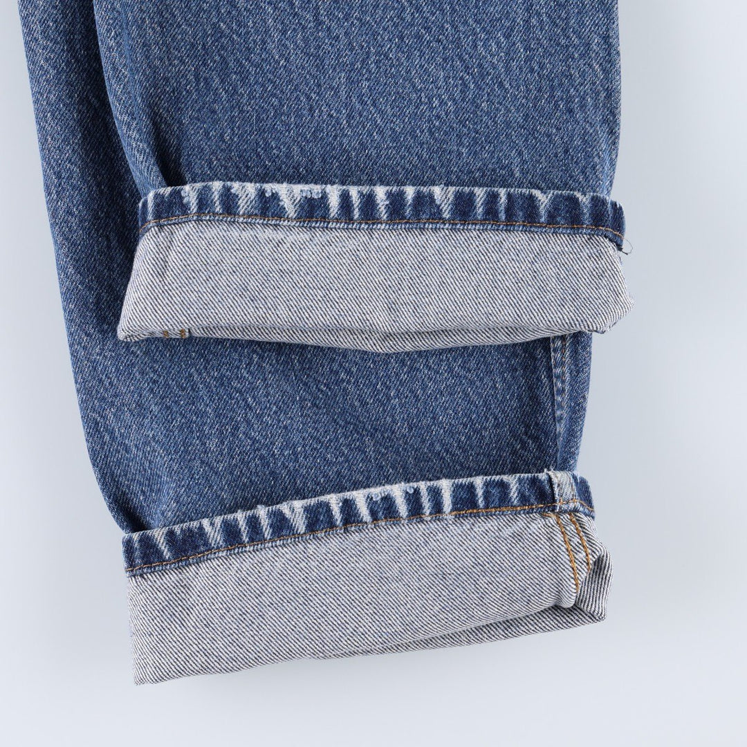 Levi's 505 STRAIGHT FIT tapered denim pants for men, size w36 cotton blue type Vintage Second Hand