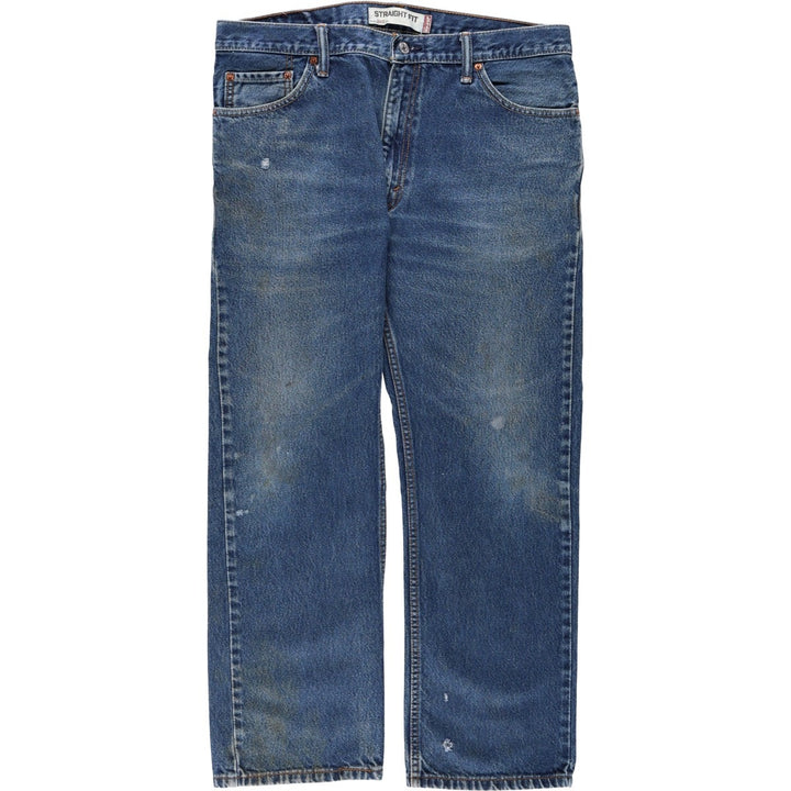 Levi's 505 STRAIGHT FIT tapered denim pants for men, size w37 cotton blue type Vintage Second Hand