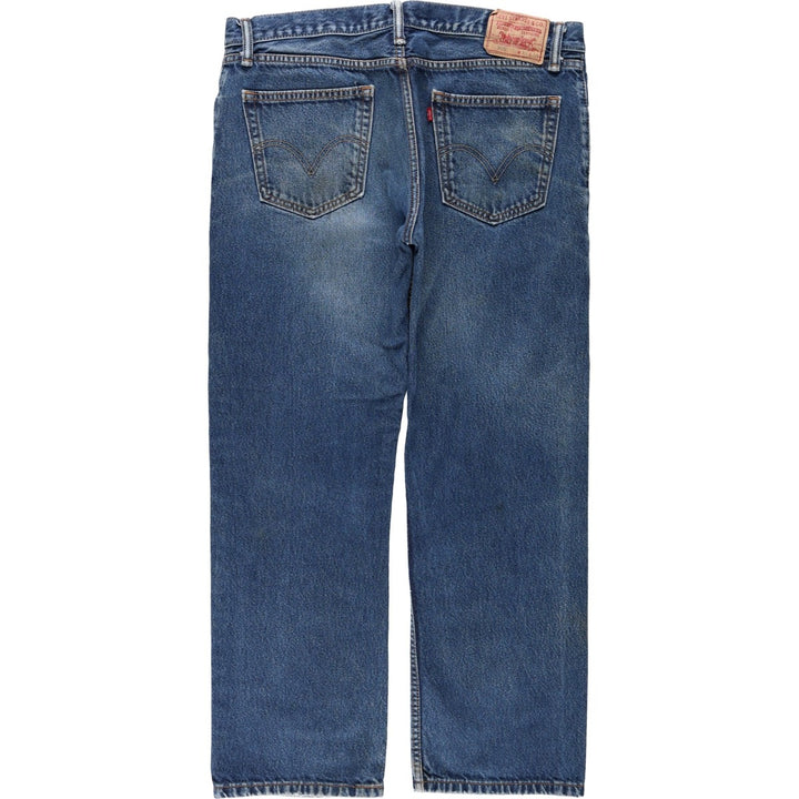 Levi's 505 STRAIGHT FIT tapered denim pants for men, size w37 cotton blue type Vintage Second Hand