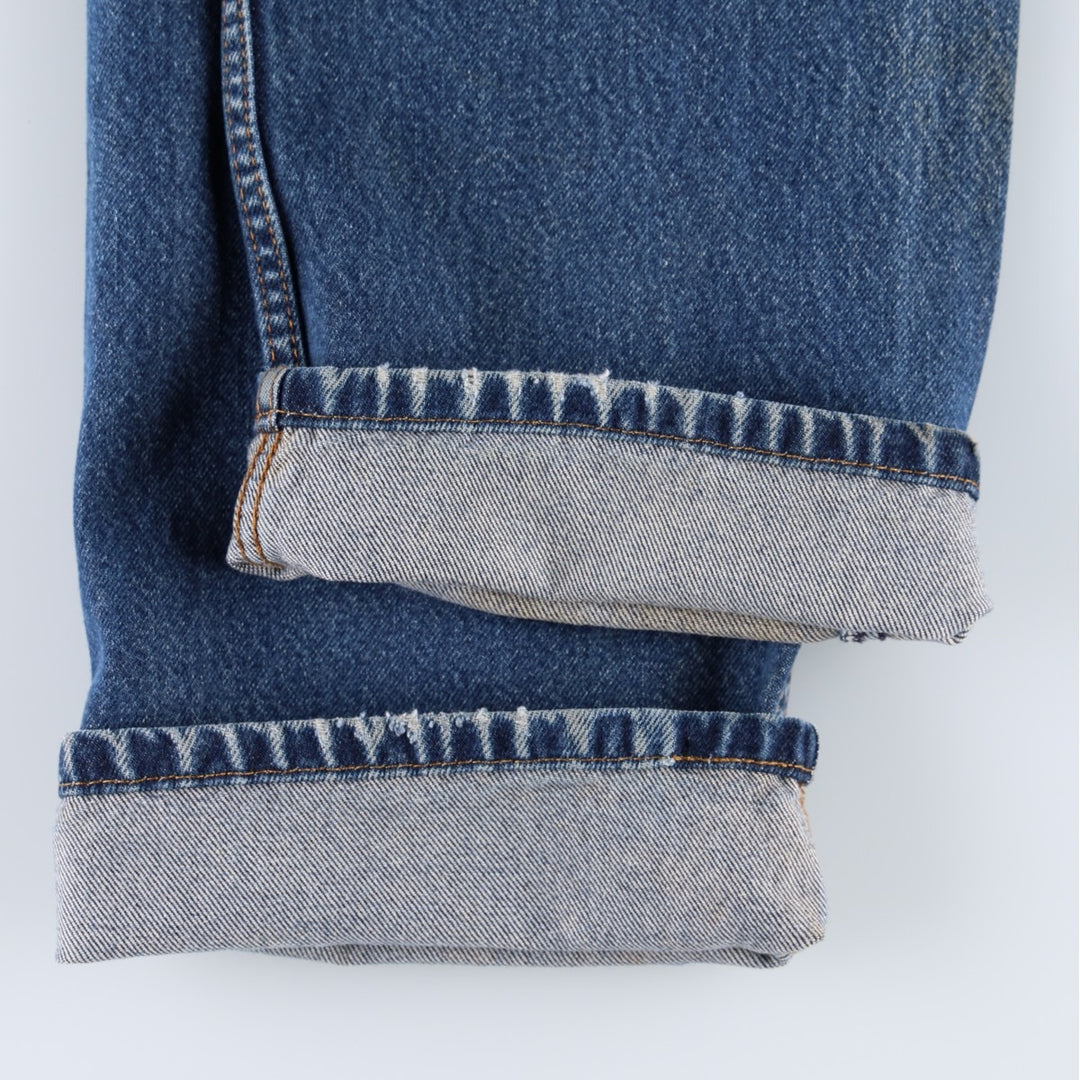 Levi's 505 STRAIGHT FIT tapered denim pants for men, size w37 cotton blue type Vintage Second Hand