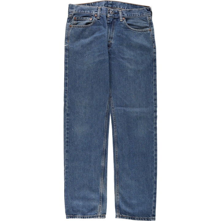 Levi's 505 tapered denim pants for men, size W33 cotton blue type Vintage Second Hand