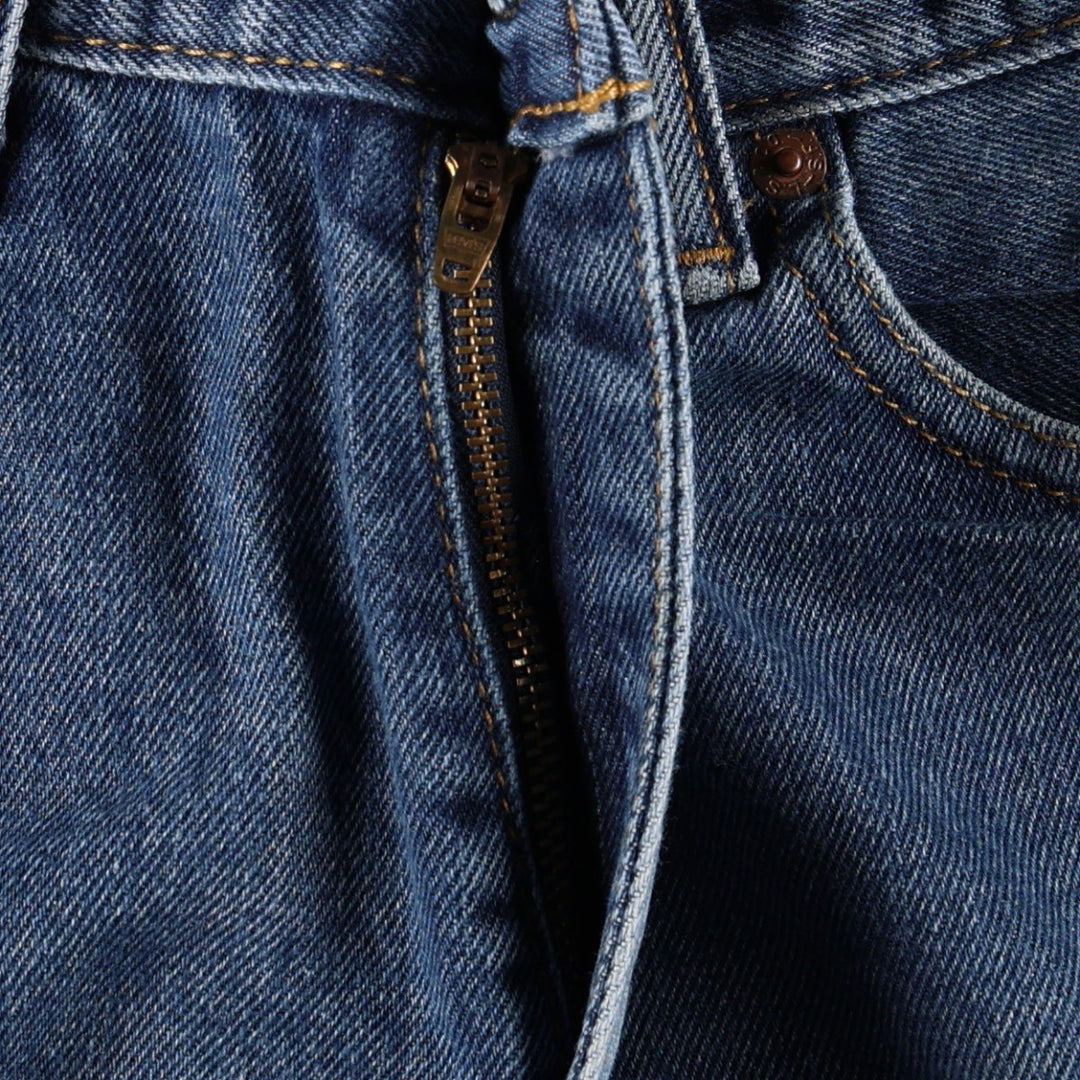 Levi's 505 tapered denim pants for men, size W33 cotton blue type Vintage Second Hand