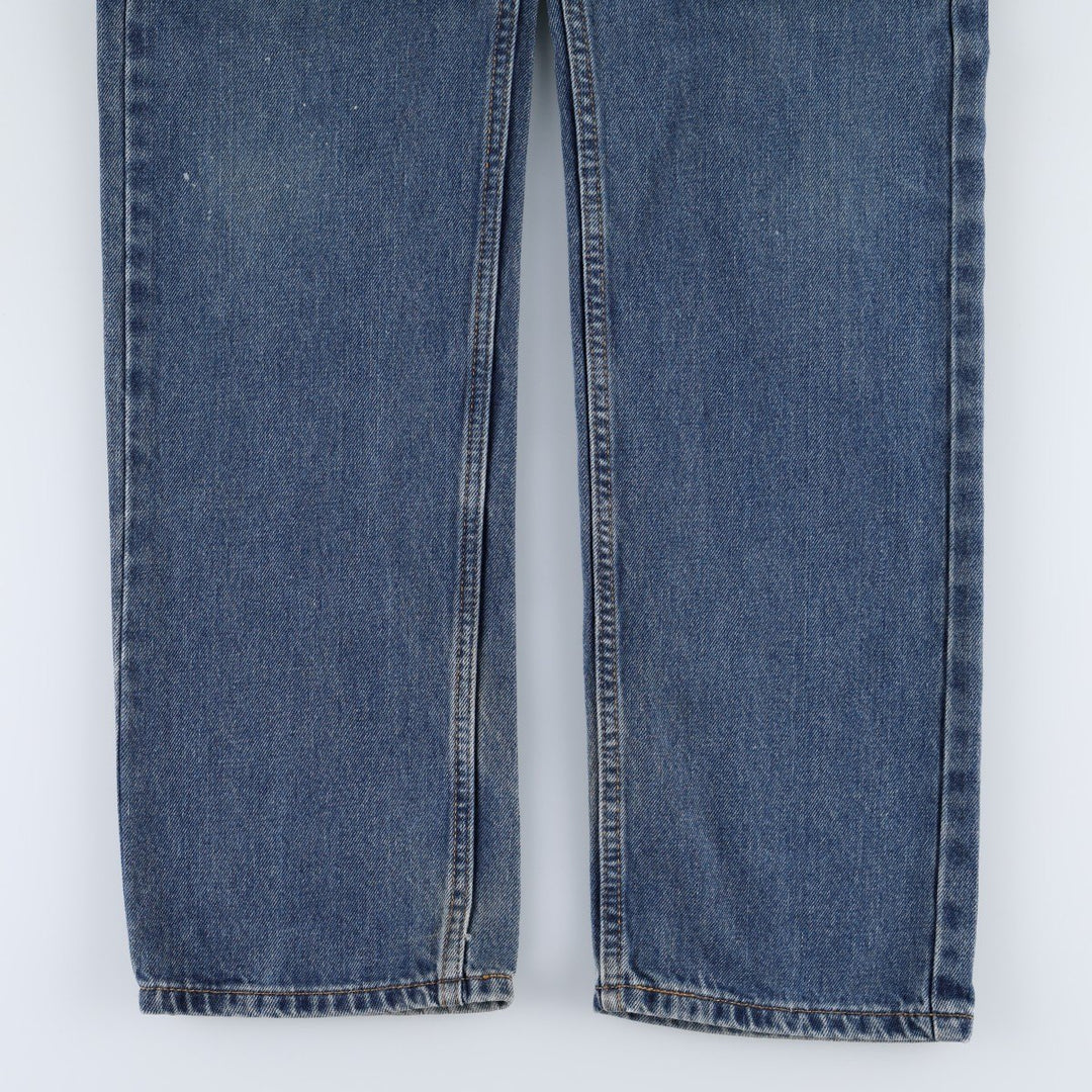 Levi's 505 tapered denim pants for men, size W33 cotton blue type Vintage Second Hand