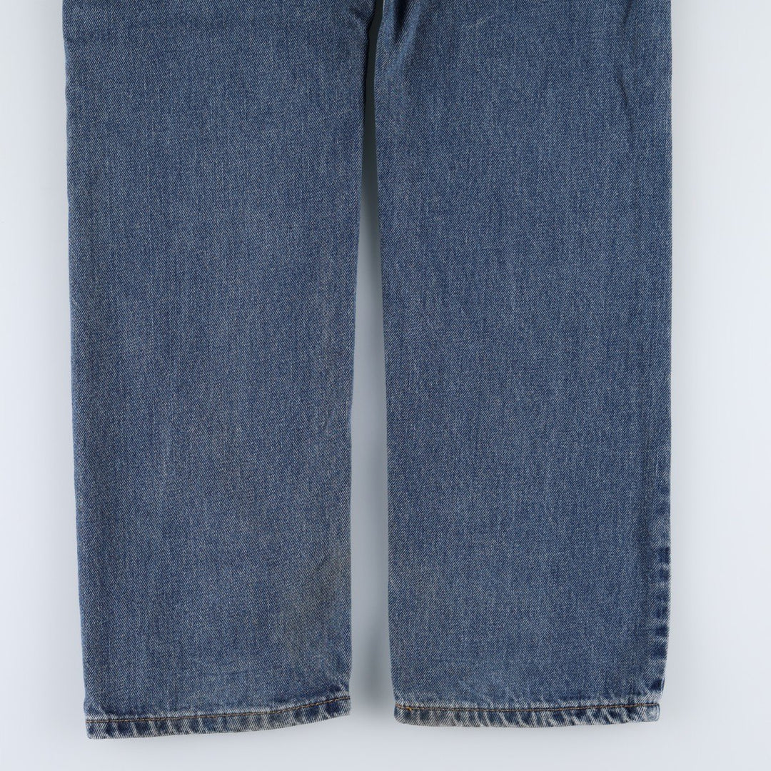 Levi's 505 tapered denim pants for men, size W33 cotton blue type Vintage Second Hand