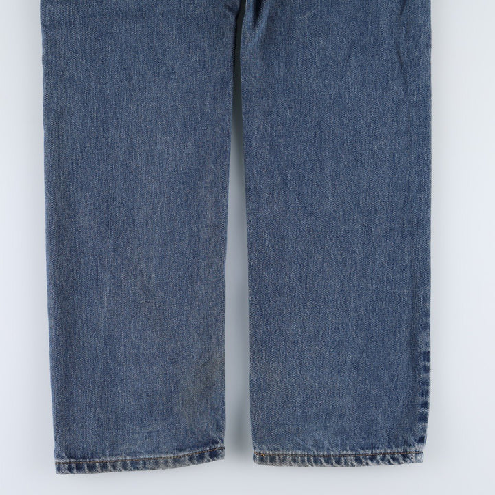 Levi's 505 tapered denim pants for men, size W33 cotton blue type Vintage Second Hand