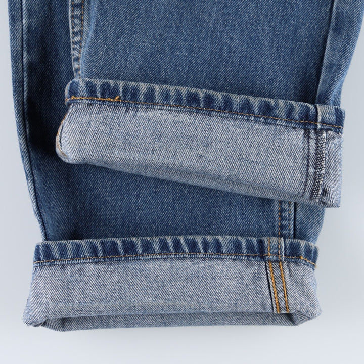 Levi's 505 tapered denim pants for men, size W33 cotton blue type Vintage Second Hand